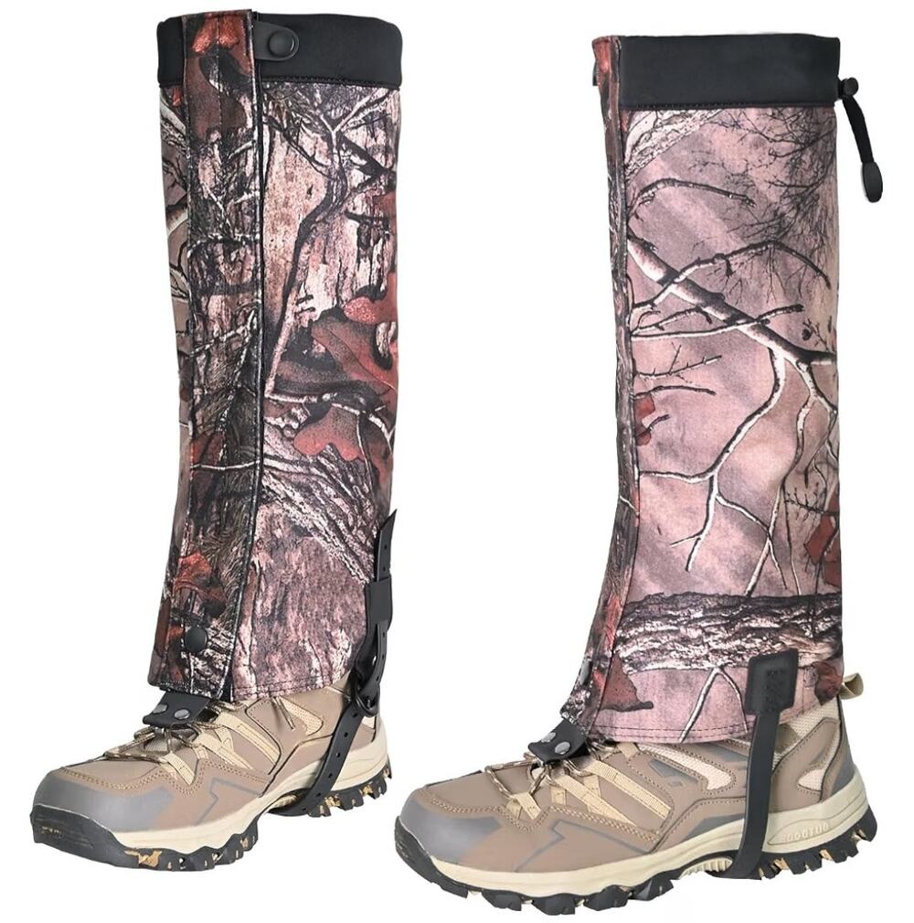 Waterproof Hunting Hiking Leg Gaiters Camo 1000D Boot Covers Size L